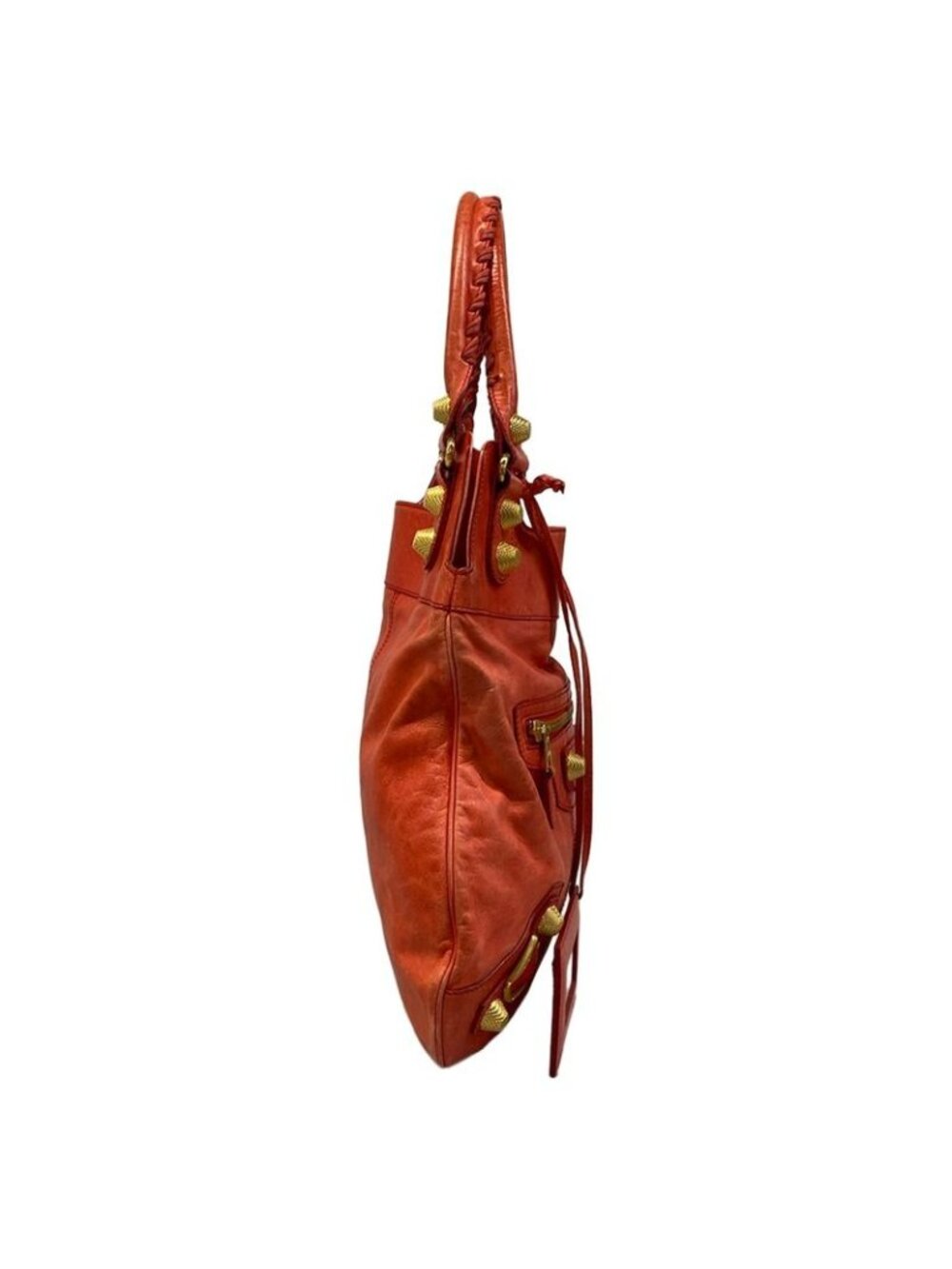 Balenciaga Shoulder Bag Editor's the Giant Slim Red Leather - Picture 2 of 15